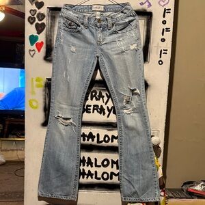 Stylish Light Blue Distressed Jeans ABERCROMBIE AND FITCH❤️